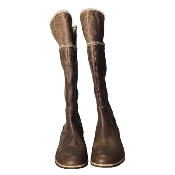 Timberland Shoreham Earthkeepers Shearling Fold Down Boots Womens Size 10 $290 - Picture 12 of 16